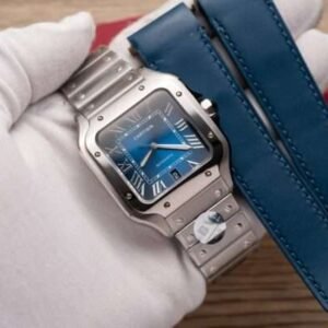 Cartier Santos De Cartier WSSA0013 Replica Wath Blue Dial BV Factory 39.8mm