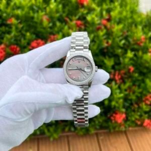 Rolex Replica 1:1 Watch Day-Date Purple Mother of Pearl Dial Swiss Movement 36mm