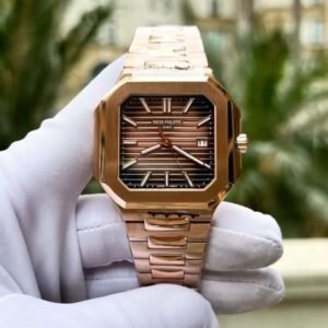 Patek Philippe Cubitus 5821 Rose Gold Replica Watch Dial Square Chocolate 45mm