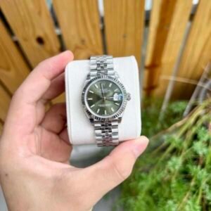 Rolex DateJust Women Green Dial Jubilee Strap Super Fake 1:1 EW 31mm